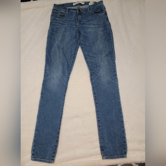 Abercrombie & Fitch Blue Skinny Jeans Premium Denim - Picture 1 of 12